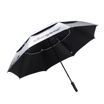 190 Parapluie publicitaire en polyester à pôle droit Parapluie double pour la promotion des affaires