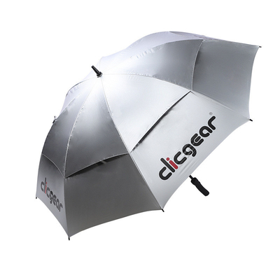 190 Parapluie publicitaire en polyester à pôle droit Parapluie double pour la promotion des affaires