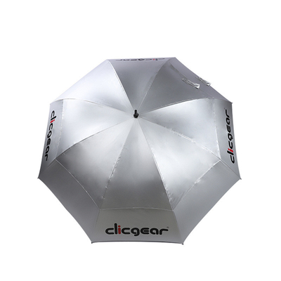 190 Parapluie publicitaire en polyester à pôle droit Parapluie double pour la promotion des affaires