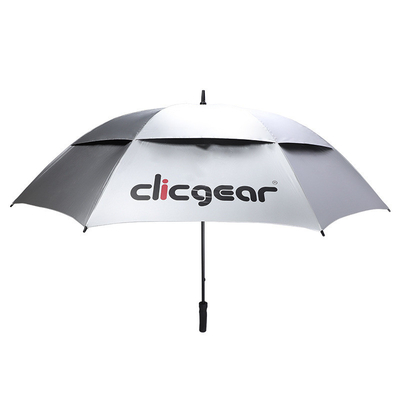 190 Parapluie publicitaire en polyester à pôle droit Parapluie double pour la promotion des affaires