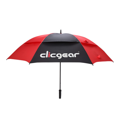 190 Parapluie publicitaire en polyester à pôle droit Parapluie double pour la promotion des affaires