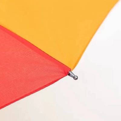 3 Parapluie manuelle pliable avec côtes résistantes au vent et en fibre de verre métallique
