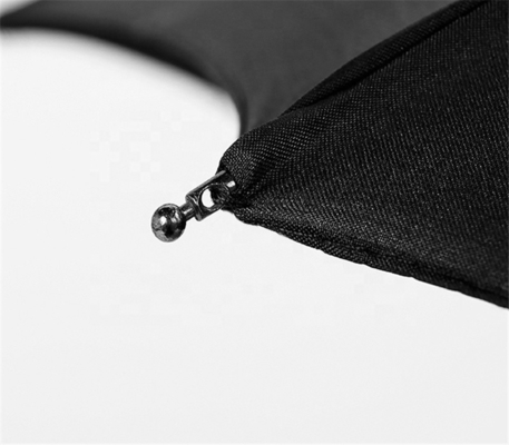 Échafaudage en acier noir 10K 190T Pongee Adultes Automatique 3 Pins Parapluie avec imprimés de logo