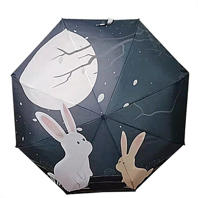 Résistant aux tempêtes Automatique Pliable Anti-UV Parapluie solaire pour femmes