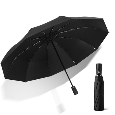 Conception de parapluie pliable commerciale à l'épreuve du rebond et de l'explosion avec tissu Pongee