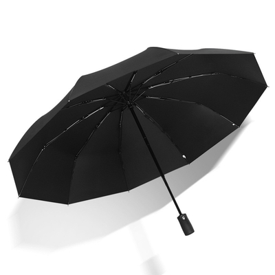 Conception de parapluie pliable commerciale à l'épreuve du rebond et de l'explosion avec tissu Pongee