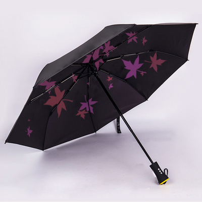 Design minimaliste parapluie pliable entièrement automatique avec haut-parleur Bluetooth rechargeable