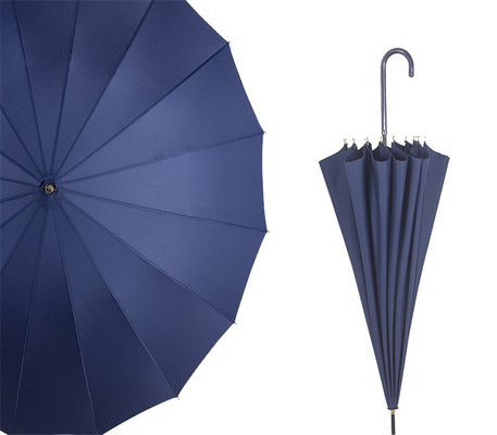23 pouces 16 côtes 190T Pongee imperméable Japonais parapluie Japon en fibre de verre avec contrôle