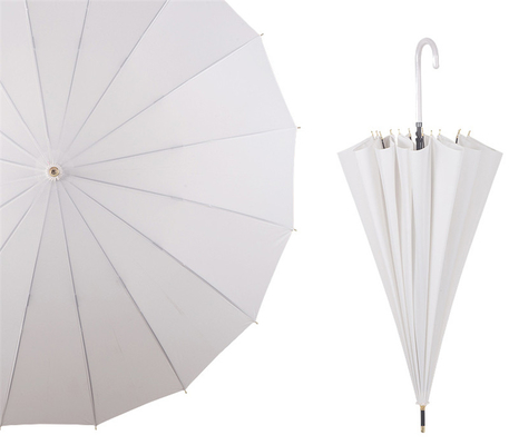 23 pouces 16 côtes 190T Pongee imperméable Japonais parapluie Japon en fibre de verre avec contrôle