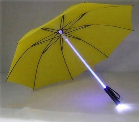 23 pouces 8K LED Light Up Parapluie avec 105 cm de diamètre ouvert et tissu Pongee à séchage rapide