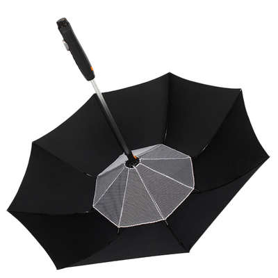 Parapluie de ventilateur de refroidissement étanche au vent personnalisé avec brouillard à pulvérisation d'eau et impression de logo