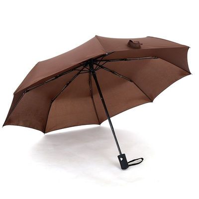Logo personnalisé parapluie entièrement automatique triple pliable pour la promotion certifié BSCI