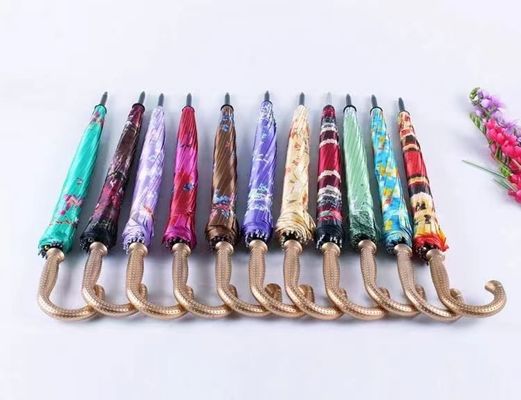 Logo personnalisé Impression parapluie de golf 21 pouces design de fleurs classique pour les marques populaires