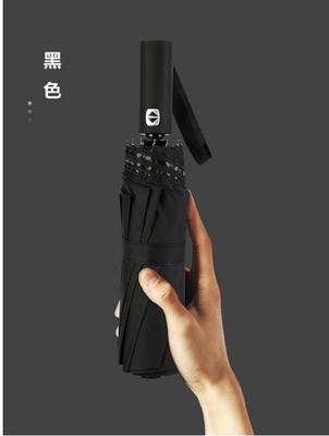 Personnalisation agile de la chaîne d'approvisionnement 12k parapluie pliable avec poignée automatique et protection UV