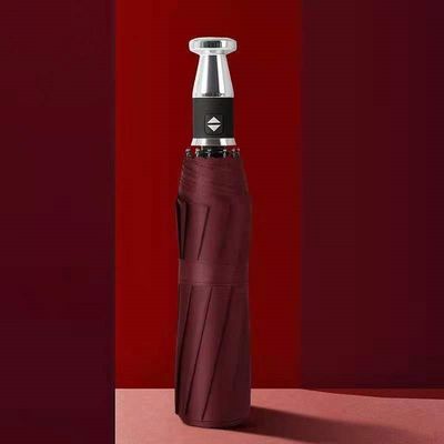 190T Tissu de nylon de luxe poignée dorée Rolls Royce parapluie pour hommes 23 pouces * 10k