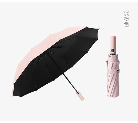 Contrôle et promotion du fonctionnement entièrement automatique Logo personnalisé Imprimer 3 parapluie pliable