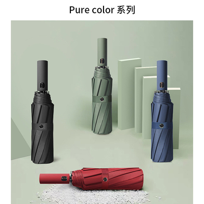 Contrôle et promotion du fonctionnement entièrement automatique Logo personnalisé Imprimer 3 parapluie pliable