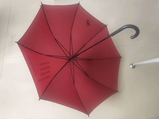Panneau Pongee Personnalisé Publicité Auto Open Rain parapluie droite avec impression de logo