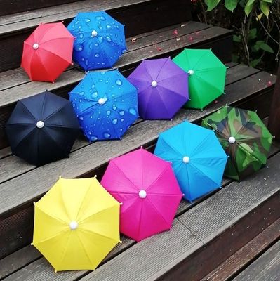 Manuel ouvert de l'extérieur vélo jouet parapluie Art Déco Polyester Tissu Téléphone portable Protège-soleil parapluie