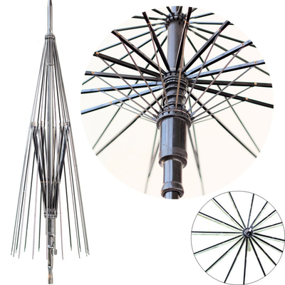 16 Parapluie à tige longue avec manche d'ombrage et conceptions personnalisées Impression de logo