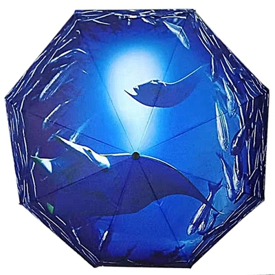 Parapluie personnalisée imprimé logo bricolage avec arbre en acier noir et tissu Pongee 190T