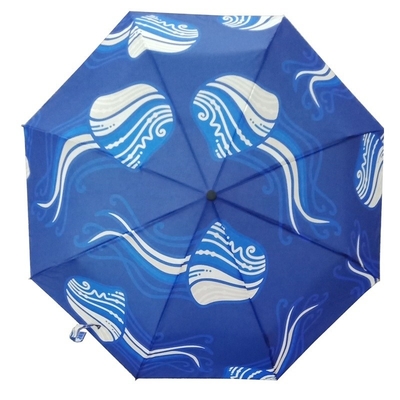 Parapluie personnalisée imprimé logo bricolage avec arbre en acier noir et tissu Pongee 190T