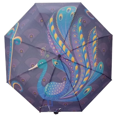 Parapluie personnalisée imprimé logo bricolage avec arbre en acier noir et tissu Pongee 190T
