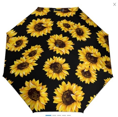 Expédition rapide parapluie personnalisée avec motif de fleurs DIY et logo imprimé exclusif