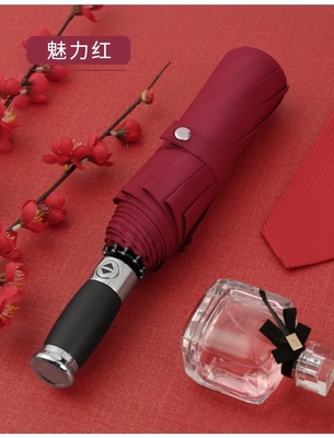 Design classique chinois Automatique ouvert Paraguas parapluie droite avec arbre en fibre de verre