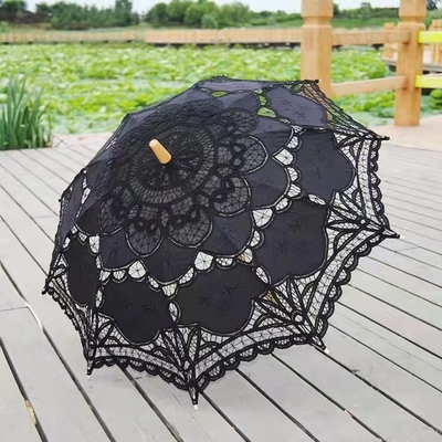 Fibre de verre côtes de mode parapluie pour cérémonie de mariage dentelle faveurs de mariage parapluies