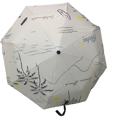 Contrôle manuel 21 pouces 8 parapluie osseuse avec motif personnalisé