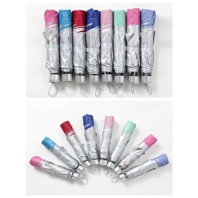 Légère 190T Pongee Tissue Parapluie de marché extérieur avec promotion de logo personnalisé