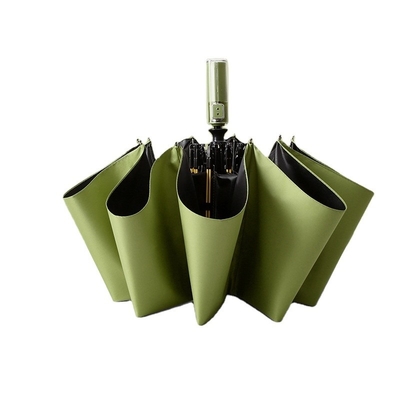 Parapluie à l'épreuve du vent et UV avec poignée mécanique cristalline