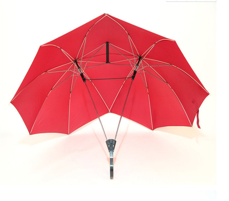Parapluie publicitaire en acier pour cadeau d'amants en couple jumeau sur mesure