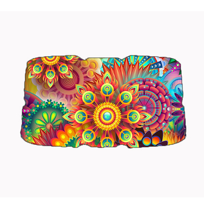 Fourniture transfrontalière de panneaux de revêtement de couleur personnalisés matériau Parapluie automobile avec image
