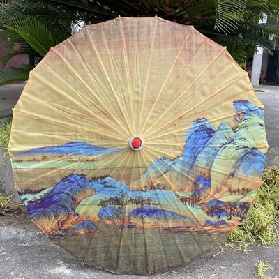 Impression personnalisée Parapluie en papier chinois Parfait pour la décoration de mariage