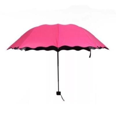 Style de design minimaliste Magie UV pliable Soleil pluie parapluie étanche aux vents
