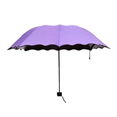 Style de design minimaliste Magie UV pliable Soleil pluie parapluie étanche aux vents
