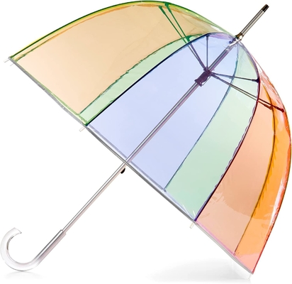 Logo personnalisé Apollo Poe Couleur PVC dôme parapluie transparente Pour Lady Promotion chaude