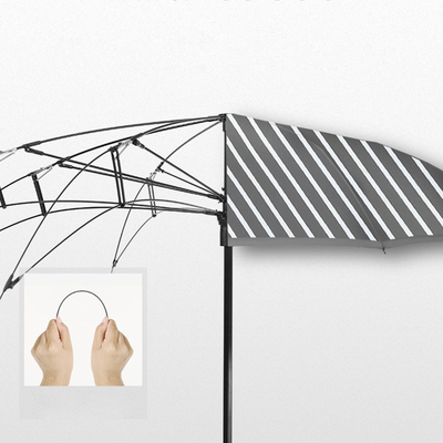 Parapluie droite 8K 23 pouces 190T Ponge inverse double couche C Manche manuelle ouverte