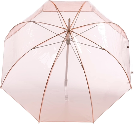 Logo personnalisé Apollo Poe Couleur PVC dôme parapluie transparente Pour Lady Promotion chaude
