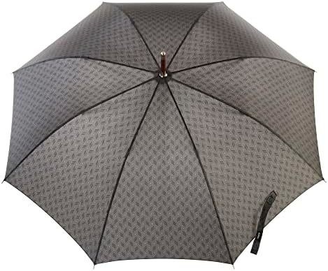 Parapluie en bois à poignée unique J Protection de l'environnement pour hommes Parapluie à logo sur mesure