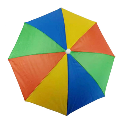Chapeau mini-parapluie pour adultes avec matériau de côtes en acier et logo imprimé sur mesure