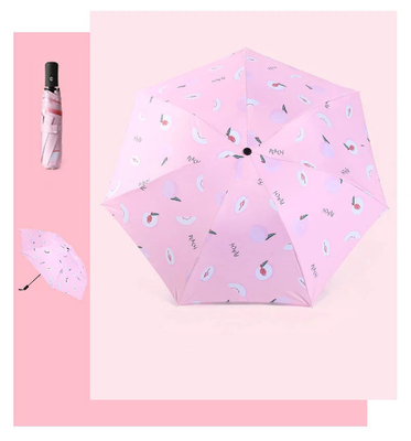 Impression de logo sur mesure Super imperméable à l'eau Portable Solid Color 3 Playable Auto Open Parapluie
