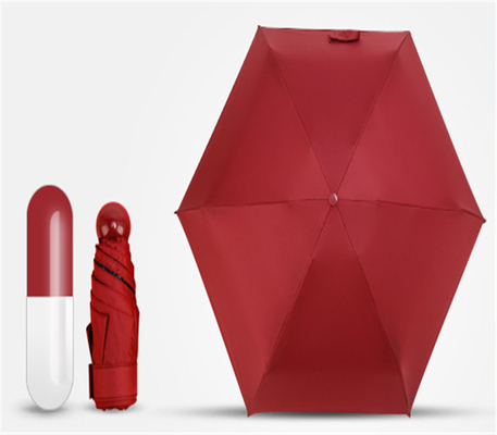 19 pouces 6K 190T Pongee Mini Pocket Capsule Parapluie Parfait pour la publicité ou le cadeau