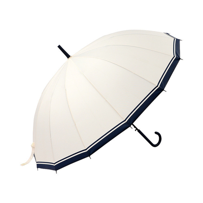 Parapluie de golf 16k style japonais et coréen en noir et blanc pour un design minimaliste