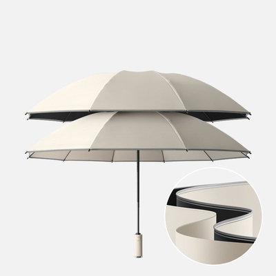 Parapluie inverse automatique à bande réfléchissante avec 10 fractures et couleur personnalisée