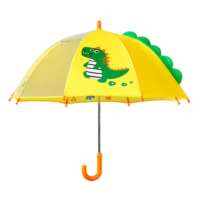 Des côtes en fibre de verre Parapluie pour enfants avec des oreilles de dessin animé adorables et un design transparent