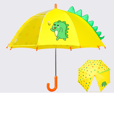 Des côtes en fibre de verre Parapluie pour enfants avec des oreilles de dessin animé adorables et un design transparent