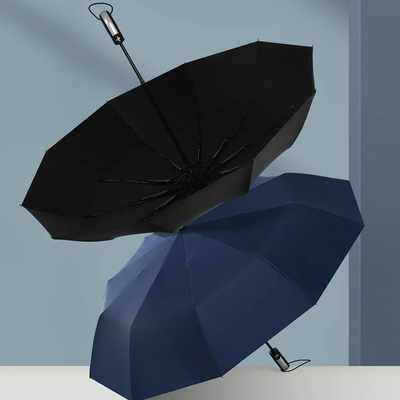 American Style Design 190T Pongee Multicolor Logo personnalisé 3 parapluie pliable pour l'extérieur